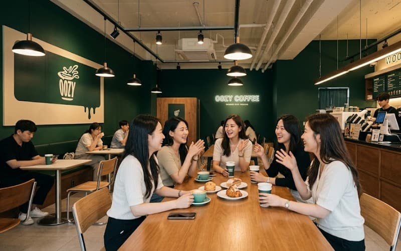 (우지커피) 키오스크·최신형 머신 풀세팅, 1인 운영도 거뜬한 최적화 구조.