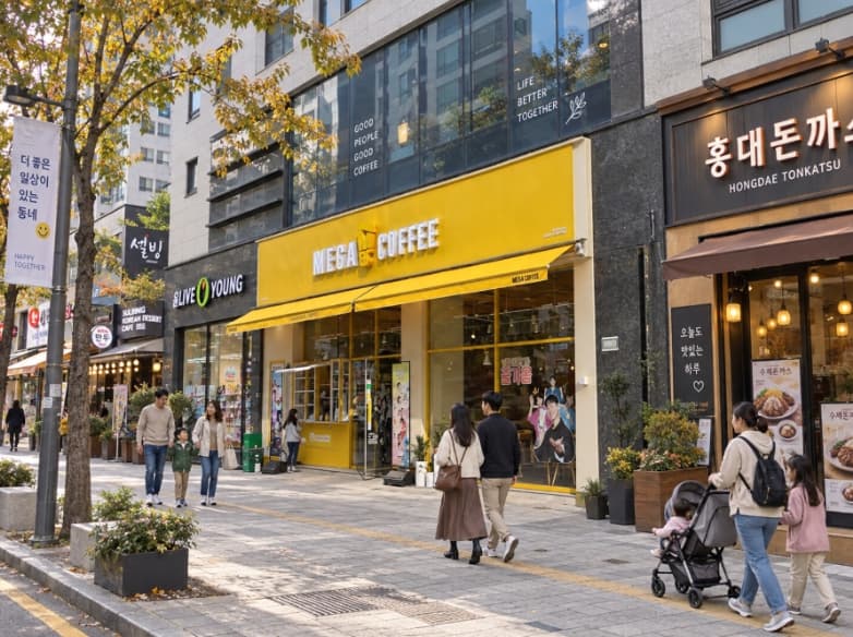 【동탄 메가커피 양도양수 창업】저렴한 권리동탄 소자본창업/저가커피창업/초보창업추천 사진 1